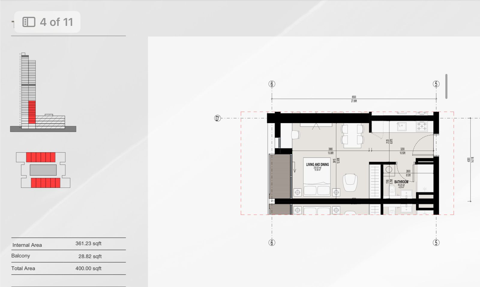 Floor Plan of Apartment