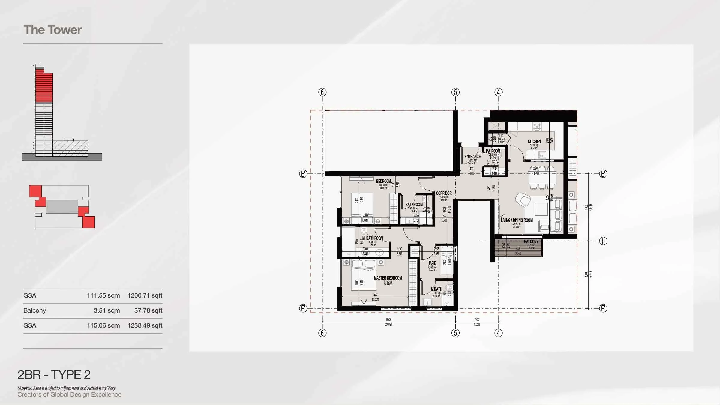 The Tower Floor Plan 6